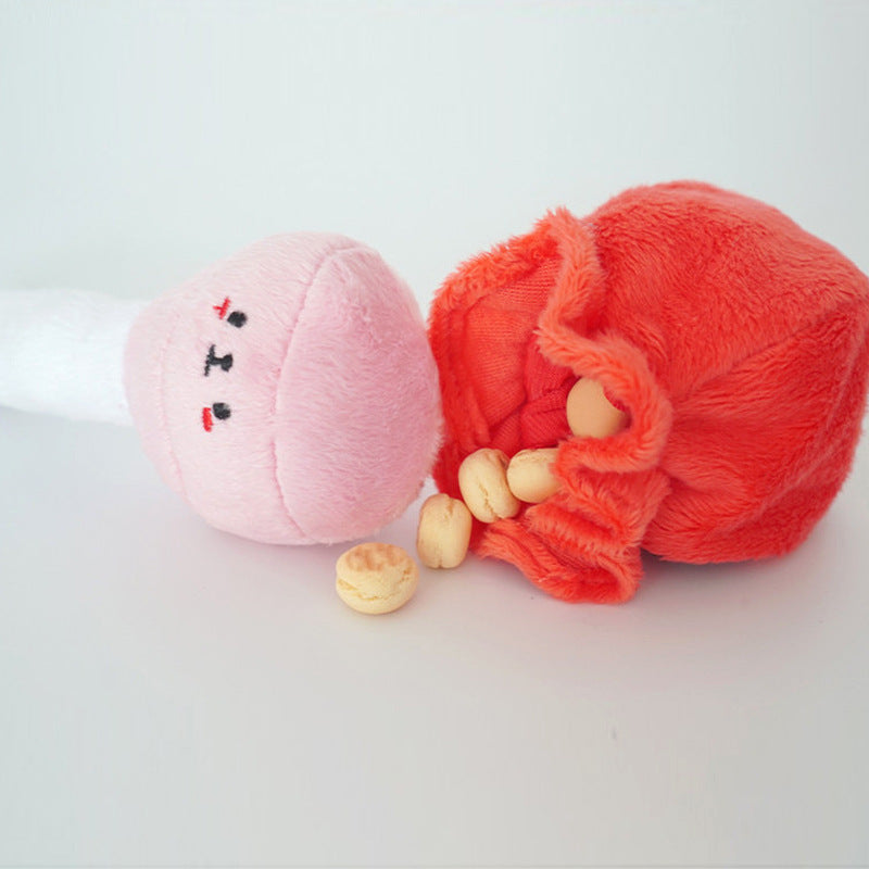 Snuffle Lollipop Dog Toy – Treat Dispensing Plush Chew Toy for Foraging Fun