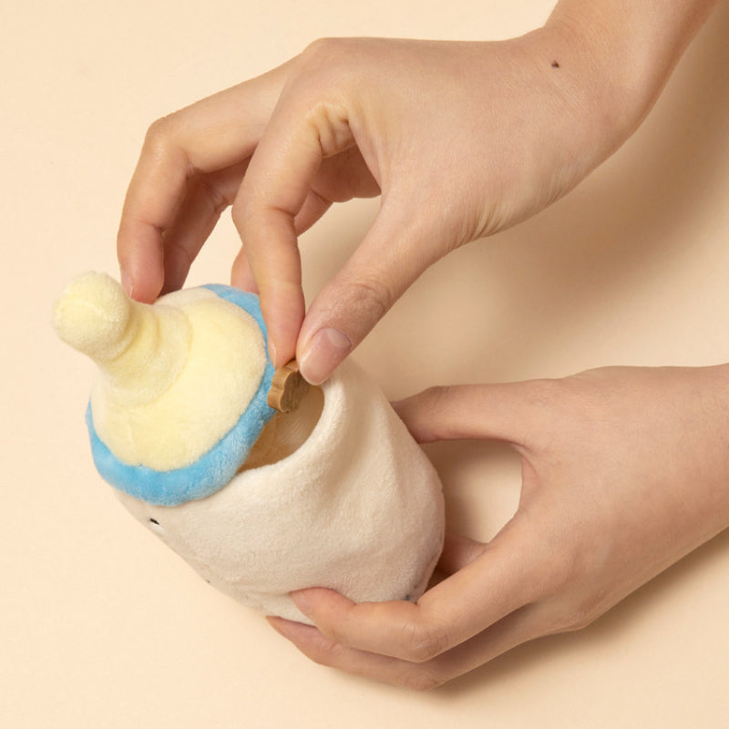 Interactive Plush Pacifier, Bottle & Rattle – Squeaky & Treat-Hiding Fun for Pets