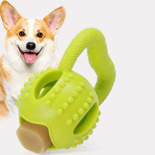 Durable Squeaky Latex Dog Ball – Soft & Chewable Toy for Dental Cleaning, Interactive Play & Fetch