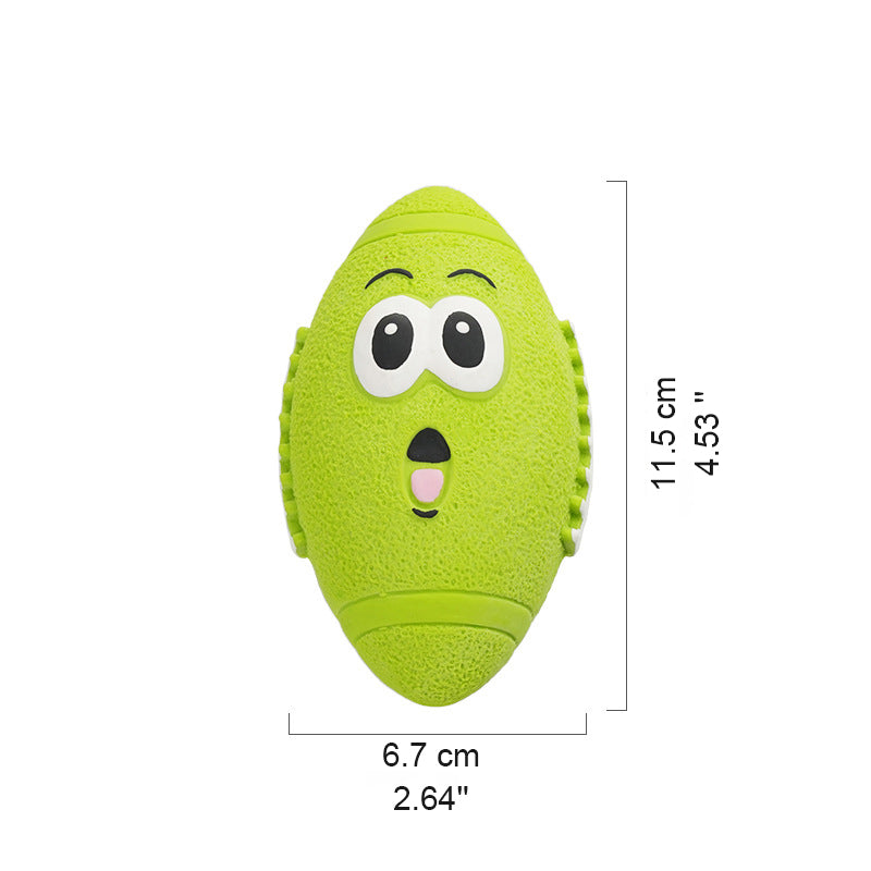 Durable Squeaky Latex Dog Ball – Chewable Toy for Dental Cleaning, Fetch & Interactive Play