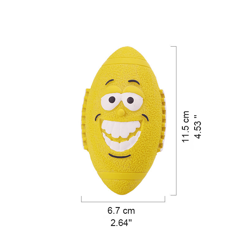 Durable Squeaky Latex Dog Ball – Chewable Toy for Dental Cleaning, Fetch & Interactive Play