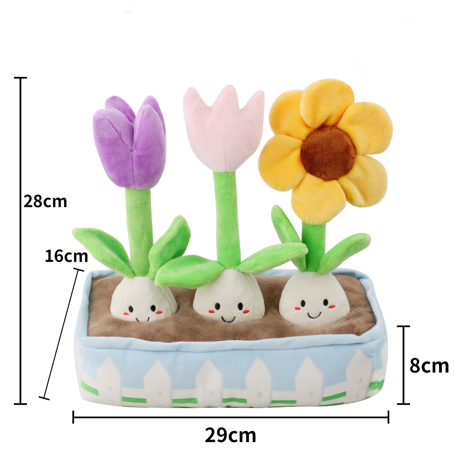 Valentine’s & Birthday Squeaky Plush & Snuffle Flower Dog Toy Set – Interactive Gift for Dogs