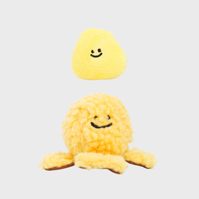 Popcorn Bucket Dog Toy – Interactive Nosework & Squeaky Plush for Small and Medium Dogs