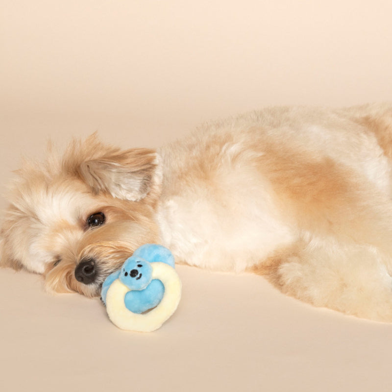 Interactive Plush Pacifier, Bottle & Rattle – Squeaky & Treat-Hiding Fun for Pets