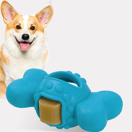 Durable Interactive Dog Chew Toy – TPR Puzzle Treat Dispenser for Aggressive Chewers