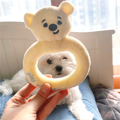 Chupete, biberón y sonajero interactivos de peluche: diversión para mascotas con chirridos y golosinas escondidas