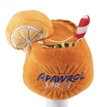 Apawrol Spritz Plush Dog Toy – Squeaky Cocktail Fun for Stylish Pups & Summer Vibes