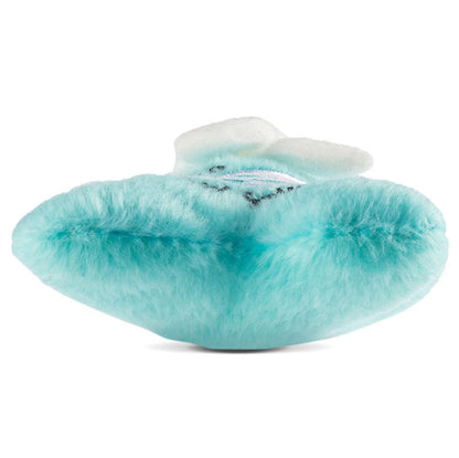 Juguete para perros Blue Sniffany Bone: peluche chirriante para cachorros con estilo