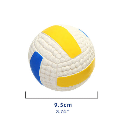 Durable Squeaky Latex Dog Ball – Soft & Chewable Toy for Dental Cleaning, Interactive Play & Fetch