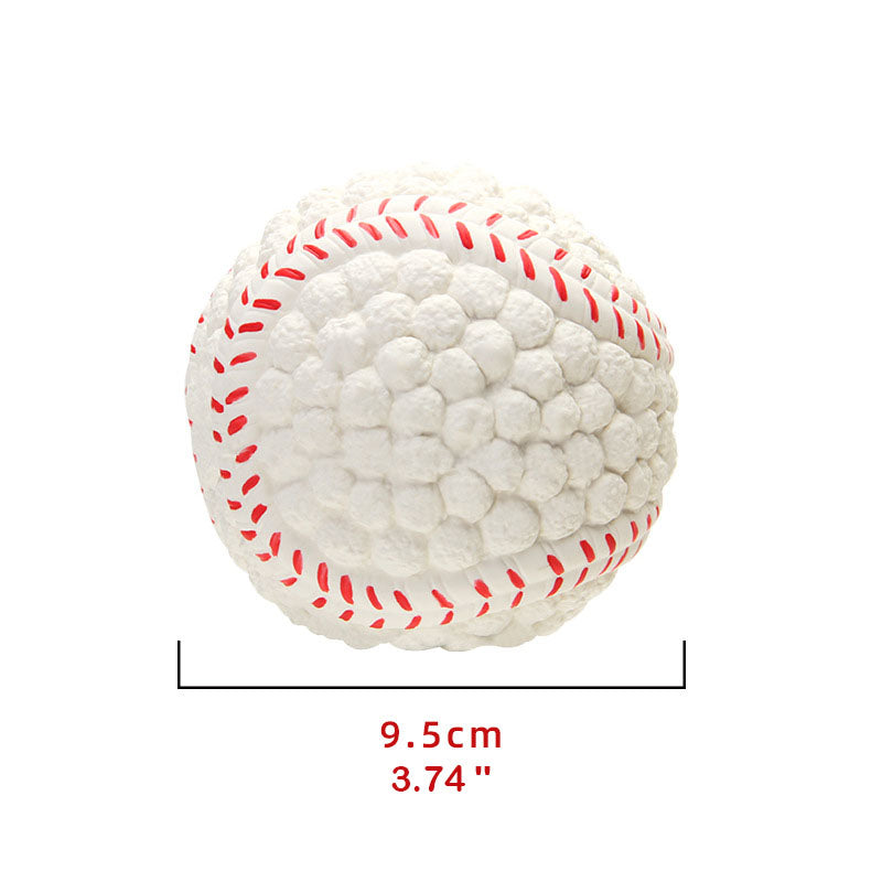 Durable Squeaky Latex Dog Ball – Soft & Chewable Toy for Dental Cleaning, Interactive Play & Fetch