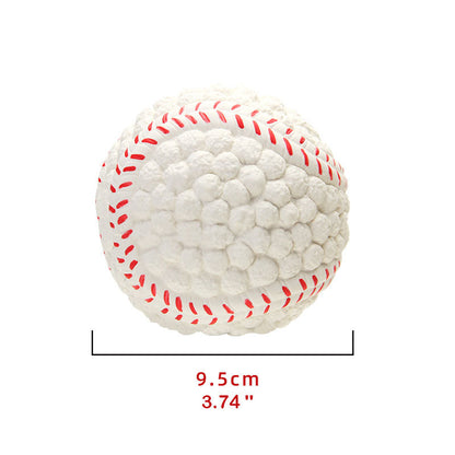 Durable Squeaky Latex Dog Ball – Soft & Chewable Toy for Dental Cleaning, Interactive Play & Fetch