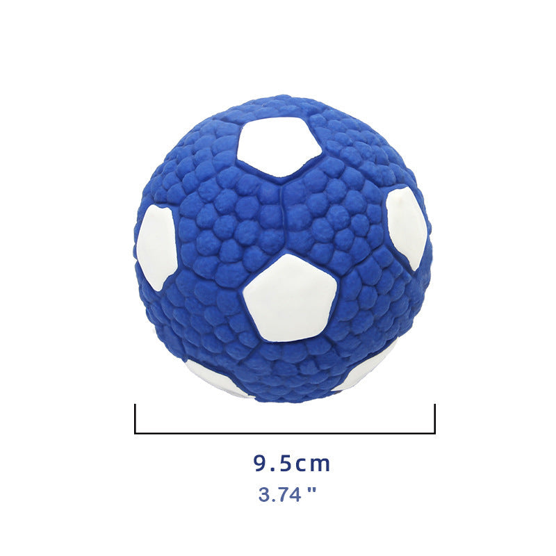 Durable Squeaky Latex Dog Ball – Soft & Chewable Toy for Dental Cleaning, Interactive Play & Fetch