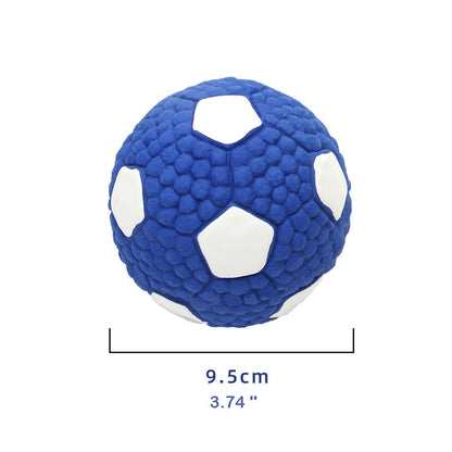 Durable Squeaky Latex Dog Ball – Soft & Chewable Toy for Dental Cleaning, Interactive Play & Fetch