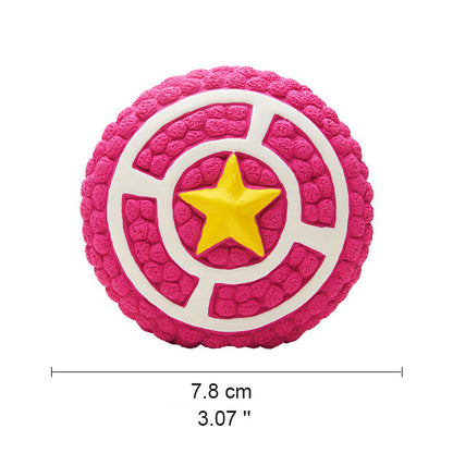 Durable Squeaky Latex Dog Ball – Soft & Chewable Toy for Dental Cleaning, Interactive Play & Fetch