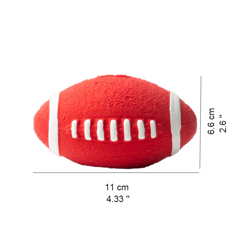 Durable Squeaky Latex Dog Ball – Soft & Chewable Toy for Dental Cleaning, Interactive Play & Fetch