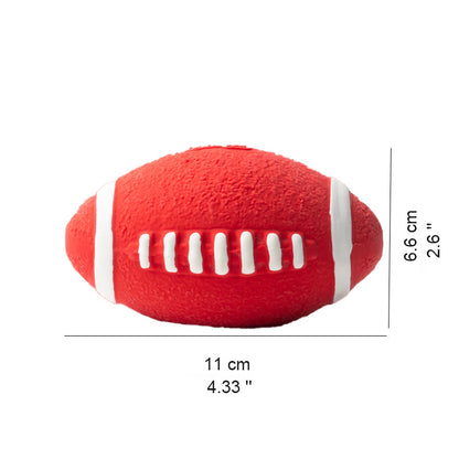 Durable Squeaky Latex Dog Ball – Soft & Chewable Toy for Dental Cleaning, Interactive Play & Fetch