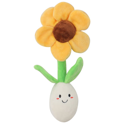 Valentine’s & Birthday Squeaky Plush & Snuffle Flower Dog Toy Set – Interactive Gift for Dogs