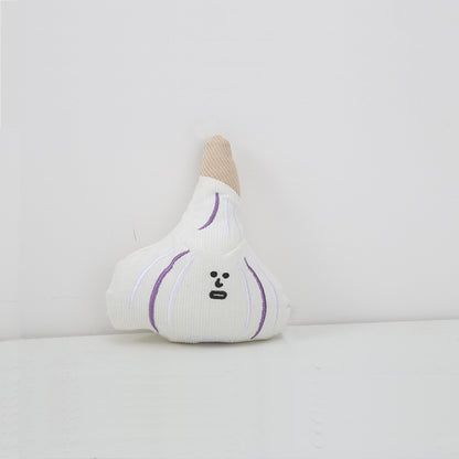 Worried Garlic Plush – Squeaky, Crinkle Chewable & Hidden Treat Dog Toy
