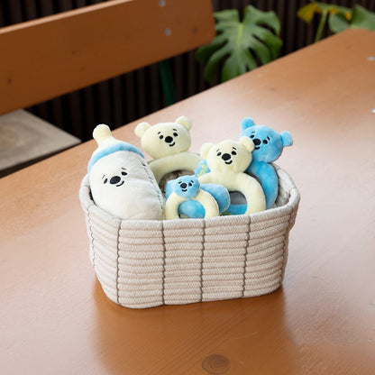 Chupete, biberón y sonajero interactivos de peluche: diversión para mascotas con chirridos y golosinas escondidas