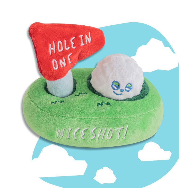 Snuffle Dog Golf Set Crinkle Plush Toy – Interactive Treat Dispensing Toy for Dogs, Encouraging Foraging & Reducing Boredom