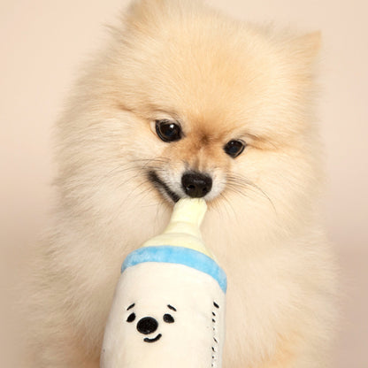 Chupete, biberón y sonajero interactivos de peluche: diversión para mascotas con chirridos y golosinas escondidas