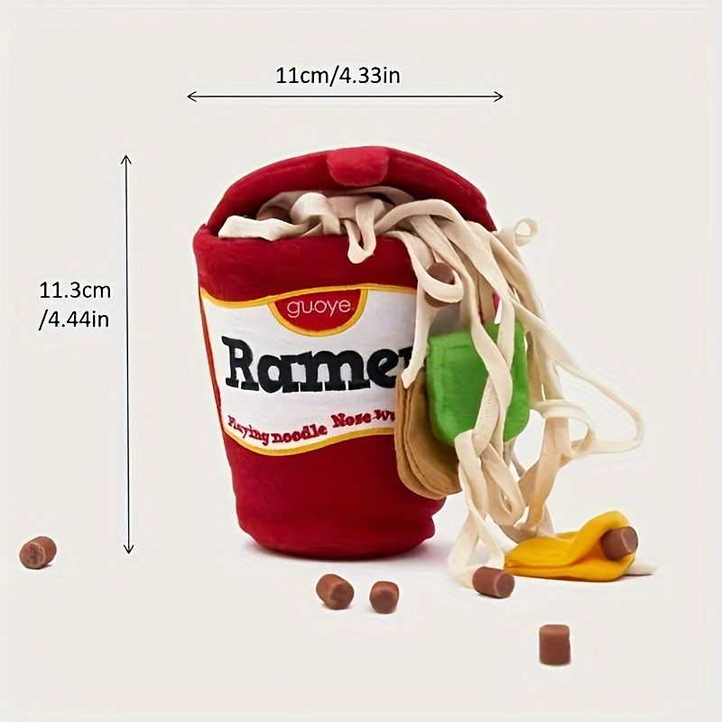 Interactive Ramen Cup Snuffle Toy – Treat Hiding & Tugging Fun for Dogs